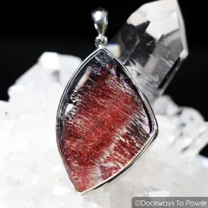 Melody Stone Super 7 Quartz Crystal Pendant .925 Silver