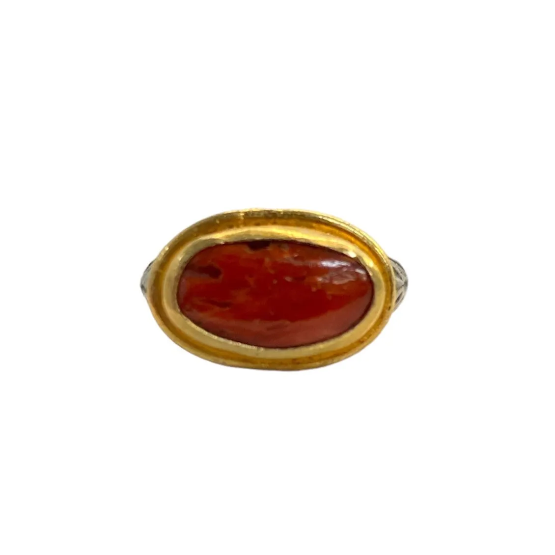 Mixed Metal Coral Ring