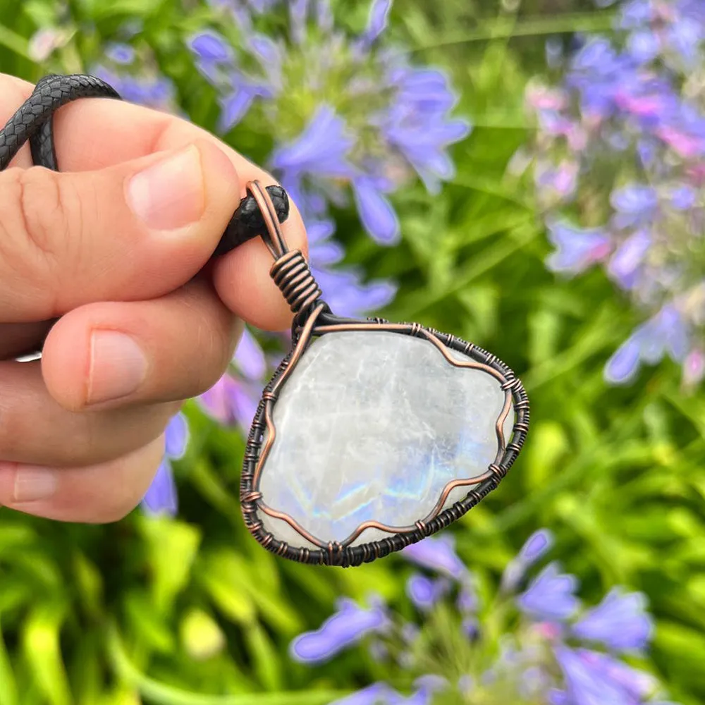 Moonstone Flash Handcrafted Pendant