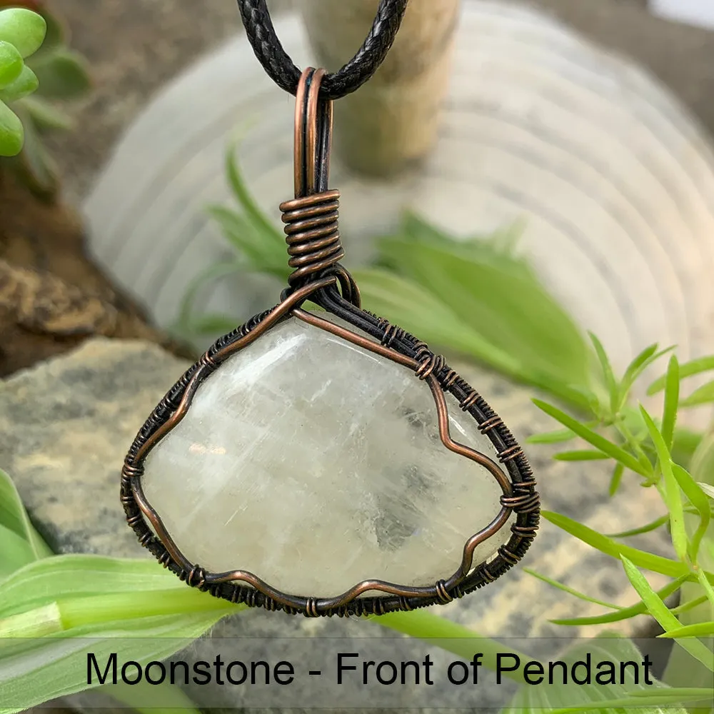 Moonstone Flash Handcrafted Pendant