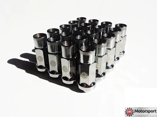 Motorsport Hardware 5-Lug (12 x 1.5 Thread) 78mm Black Race Stud Kit (BMW E Series)