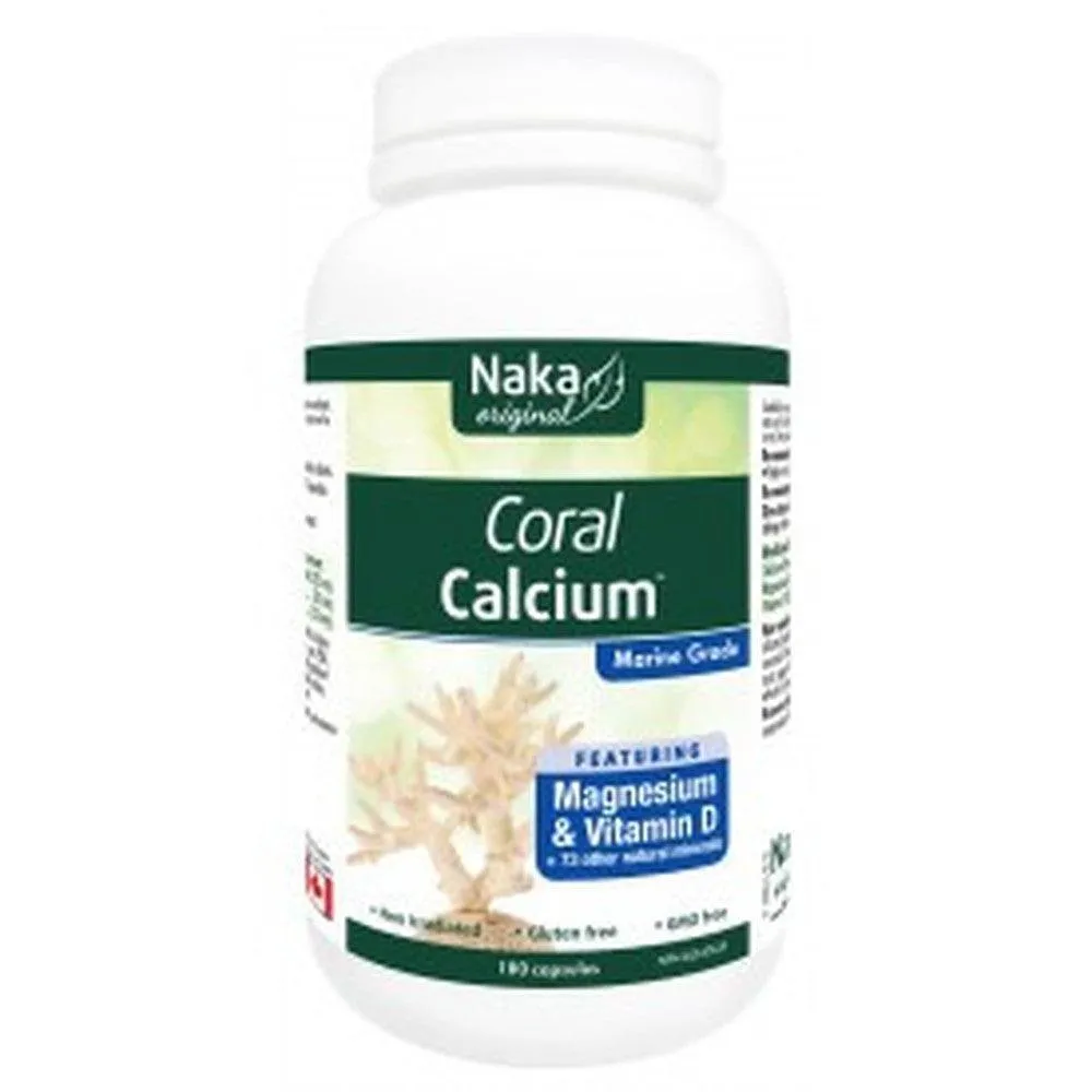 Naka Coral Calcium with Magnesium and Vitamin D Plus 73 Minerals 180 Caps