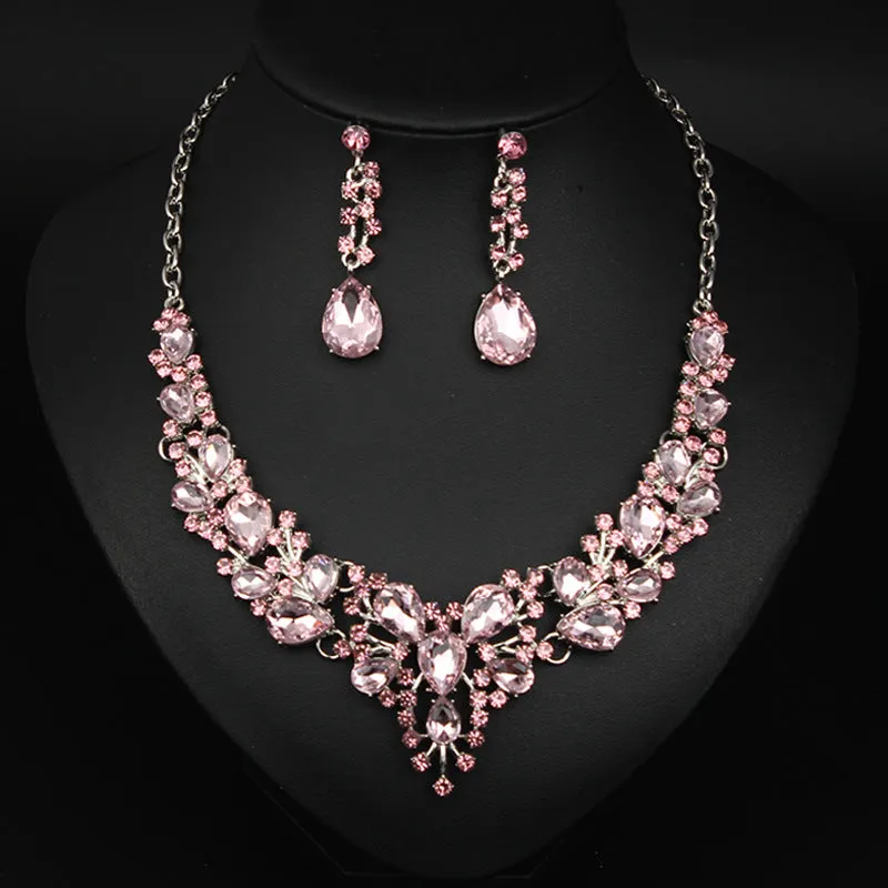 Necklace Plus Earrings Gifts for Her Wedding Jewelry Jewelry Set Statement For Women