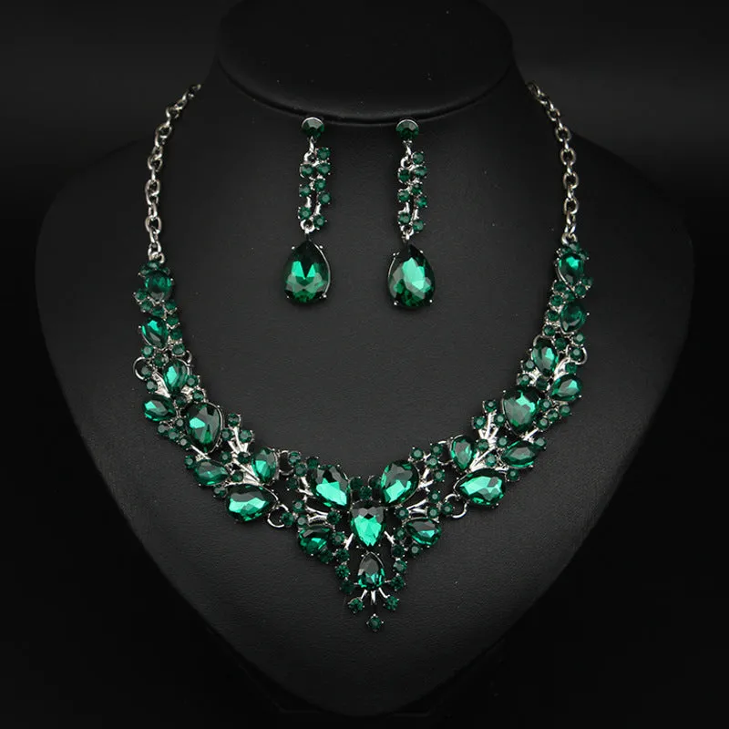 Necklace Plus Earrings Gifts for Her Wedding Jewelry Jewelry Set Statement For Women