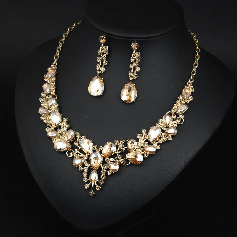 Necklace Plus Earrings Gifts for Her Wedding Jewelry Jewelry Set Statement For Women