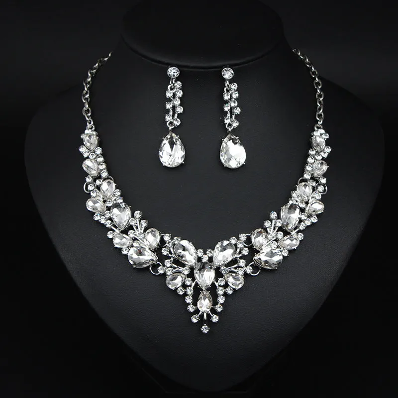 Necklace Plus Earrings Gifts for Her Wedding Jewelry Jewelry Set Statement For Women