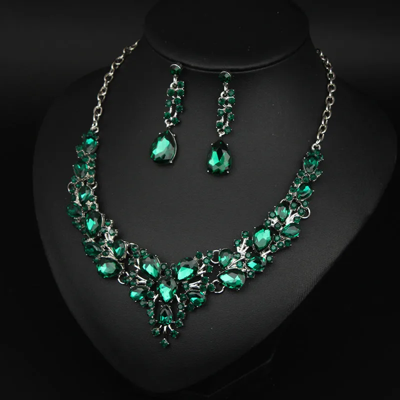 Necklace Plus Earrings Gifts for Her Wedding Jewelry Jewelry Set Statement For Women