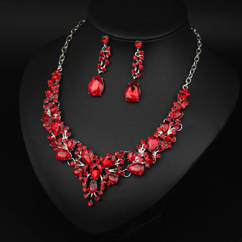 Necklace Plus Earrings Gifts for Her Wedding Jewelry Jewelry Set Statement For Women