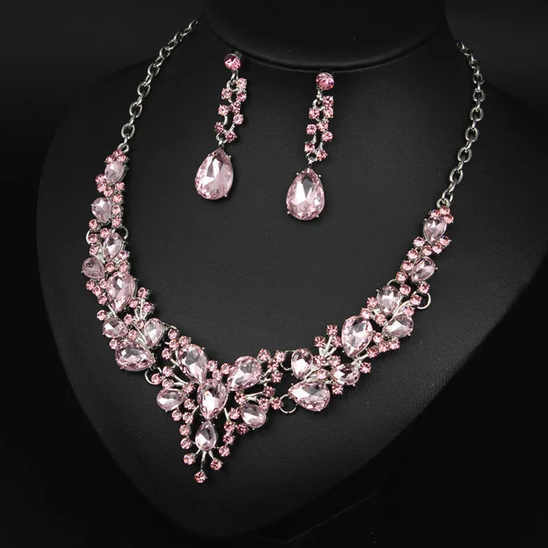 Necklace Plus Earrings Gifts for Her Wedding Jewelry Jewelry Set Statement For Women