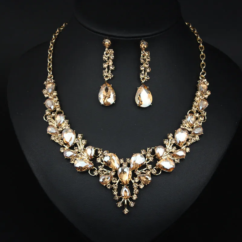 Necklace Plus Earrings Gifts for Her Wedding Jewelry Jewelry Set Statement For Women