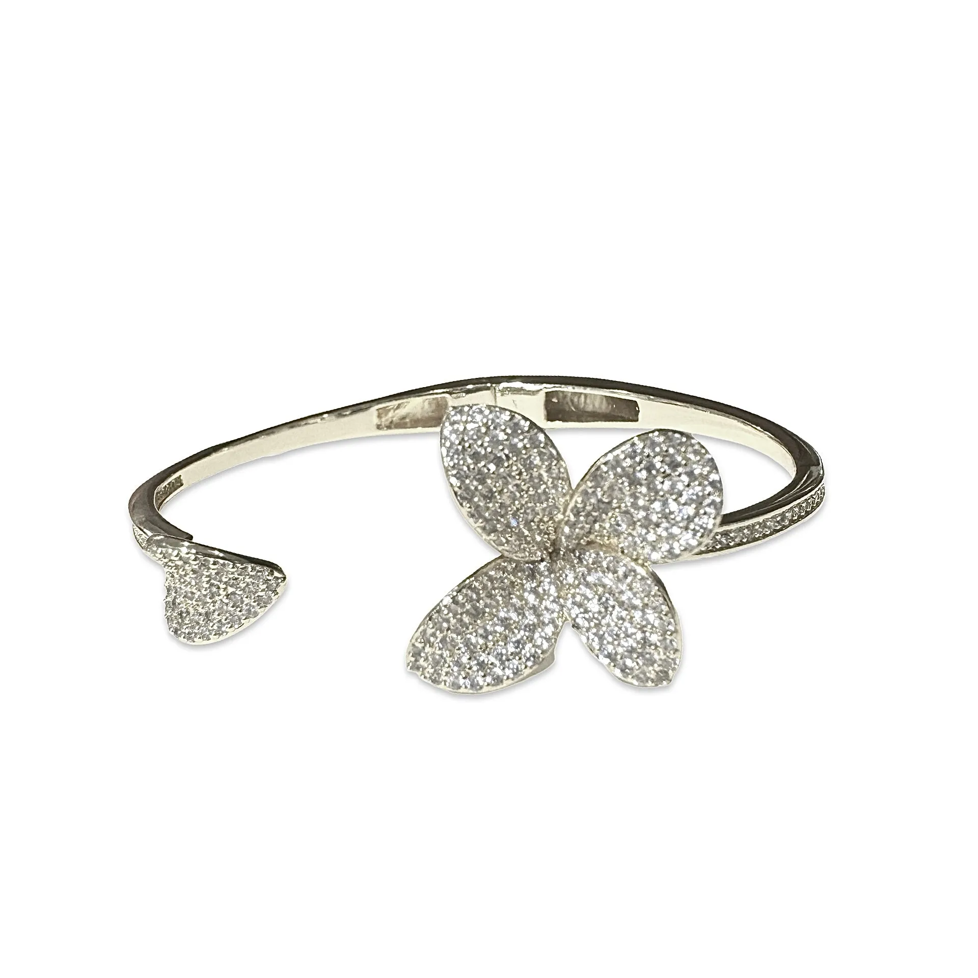 Noellery Flower Petal Sisters Duo Cuff Bracelet