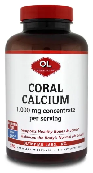 Olympian Labs Coral Calcium 1g per Serving 270 Capsule