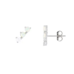 OPAL CLIMBER STUDS SILVER