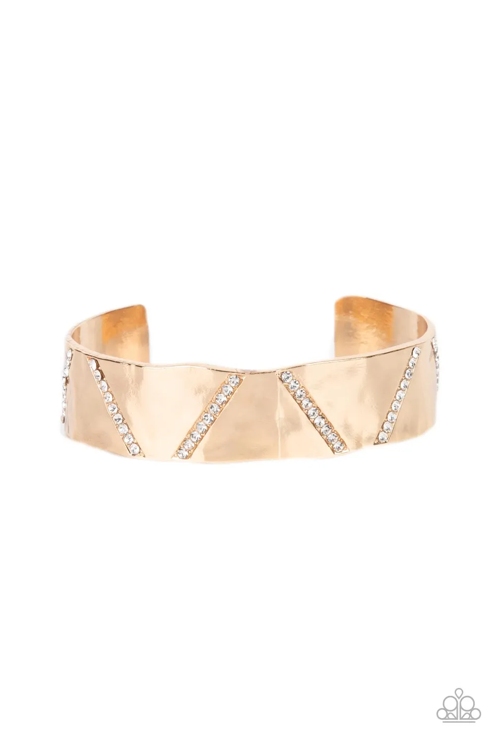 Paparazzi Couture Crusher Bracelet Gold