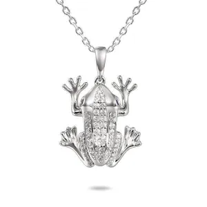 Pavé Coqui Frog Pendant