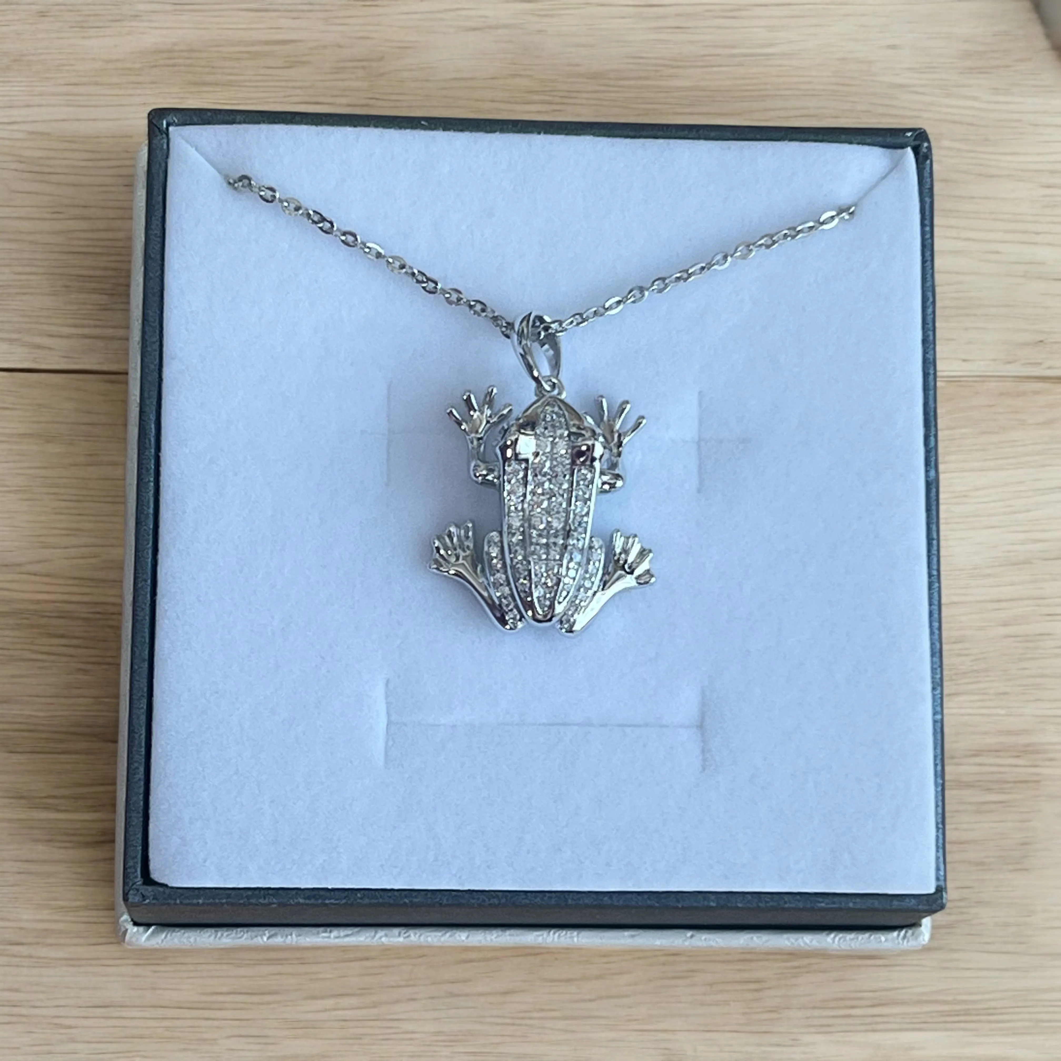 Pavé Coqui Frog Pendant