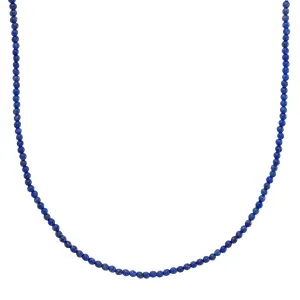 Petite Lapis Bead Necklace