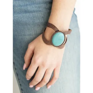 Pressed Copper Cuff Bracelet