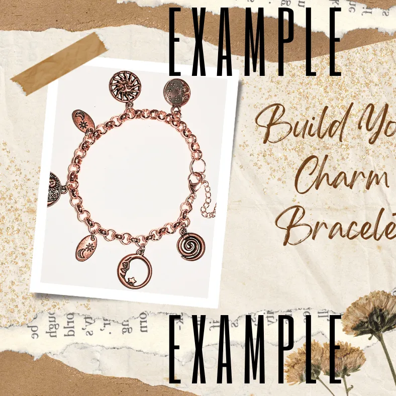 Rose Gold 7mm Rolo Charm Bracelet Base - D.I.Y. - BUILD YOUR CHARM BRACELET!