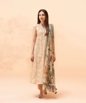 Sapphire Spring/Summer 2023 – 3 Piece - Printed Zari Lawn Suit - 0003PDY23V16