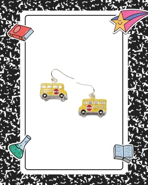 School Bus Earrings