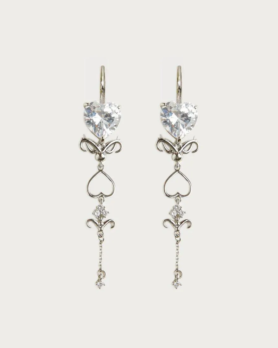 Silver Dripping Earrings