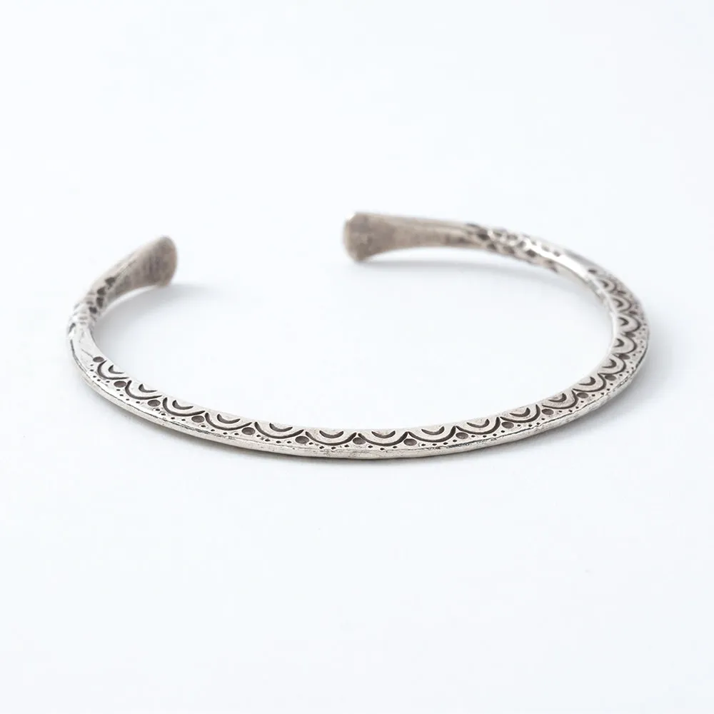 Silver Geometric Cuff Bracelet