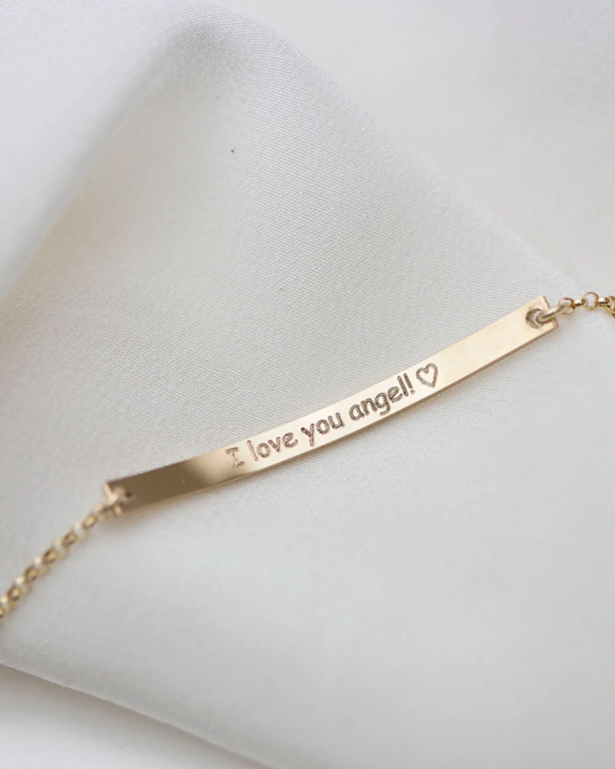 Skinny Bar Bracelet with Custom Engraving