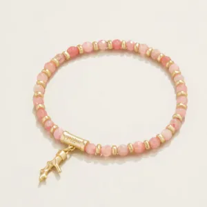 Spartina 449 Calm Waters Stretch Bracelet-4mm Pink