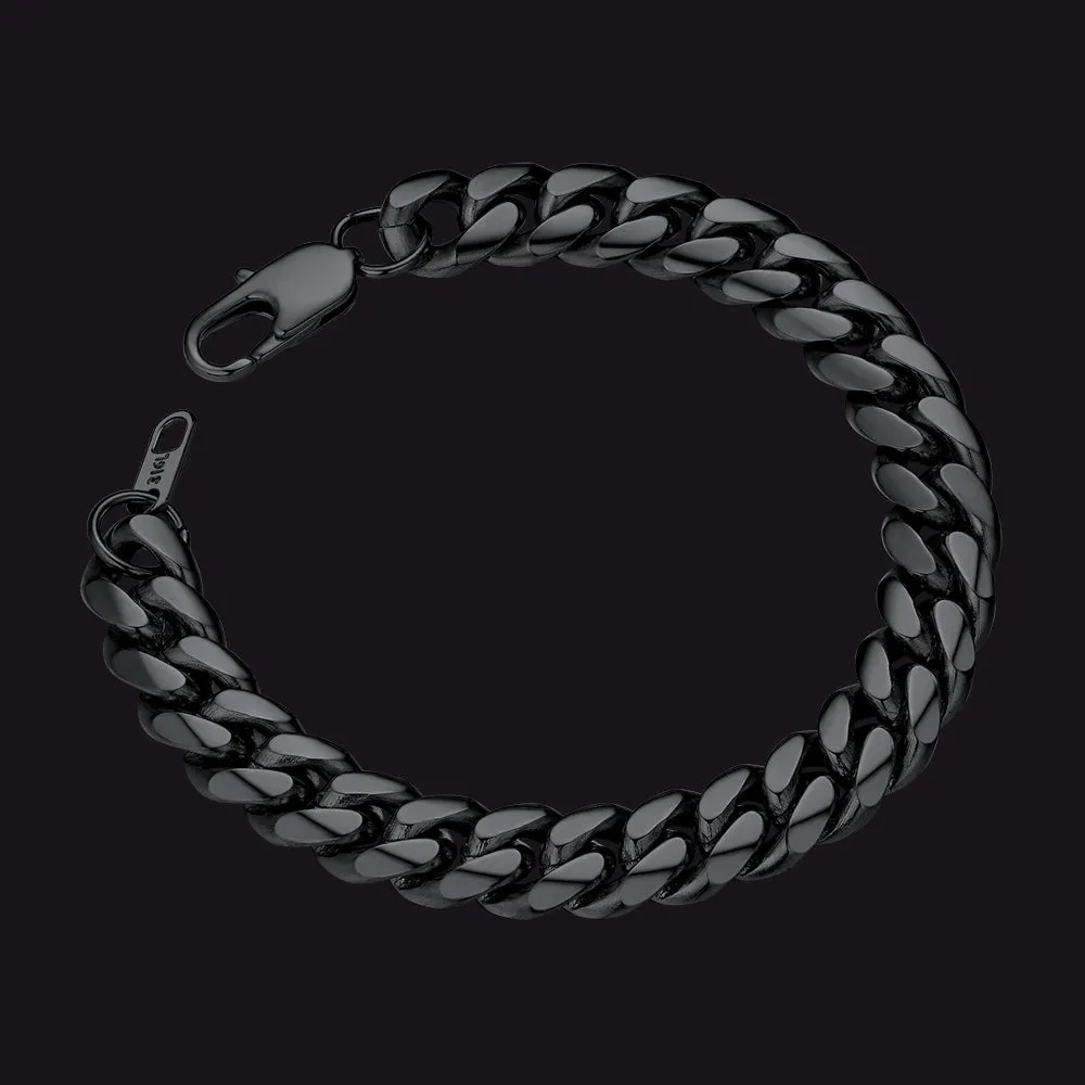 Stainless Steel Cuban Link Chain Bracelet Gift for Men