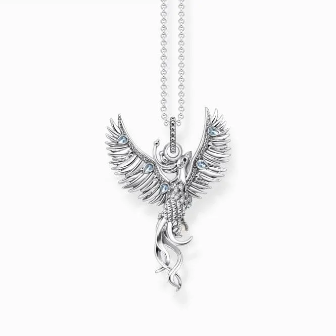 Sterling Silver Phoenix Necklace KE2191-945-7-L45V