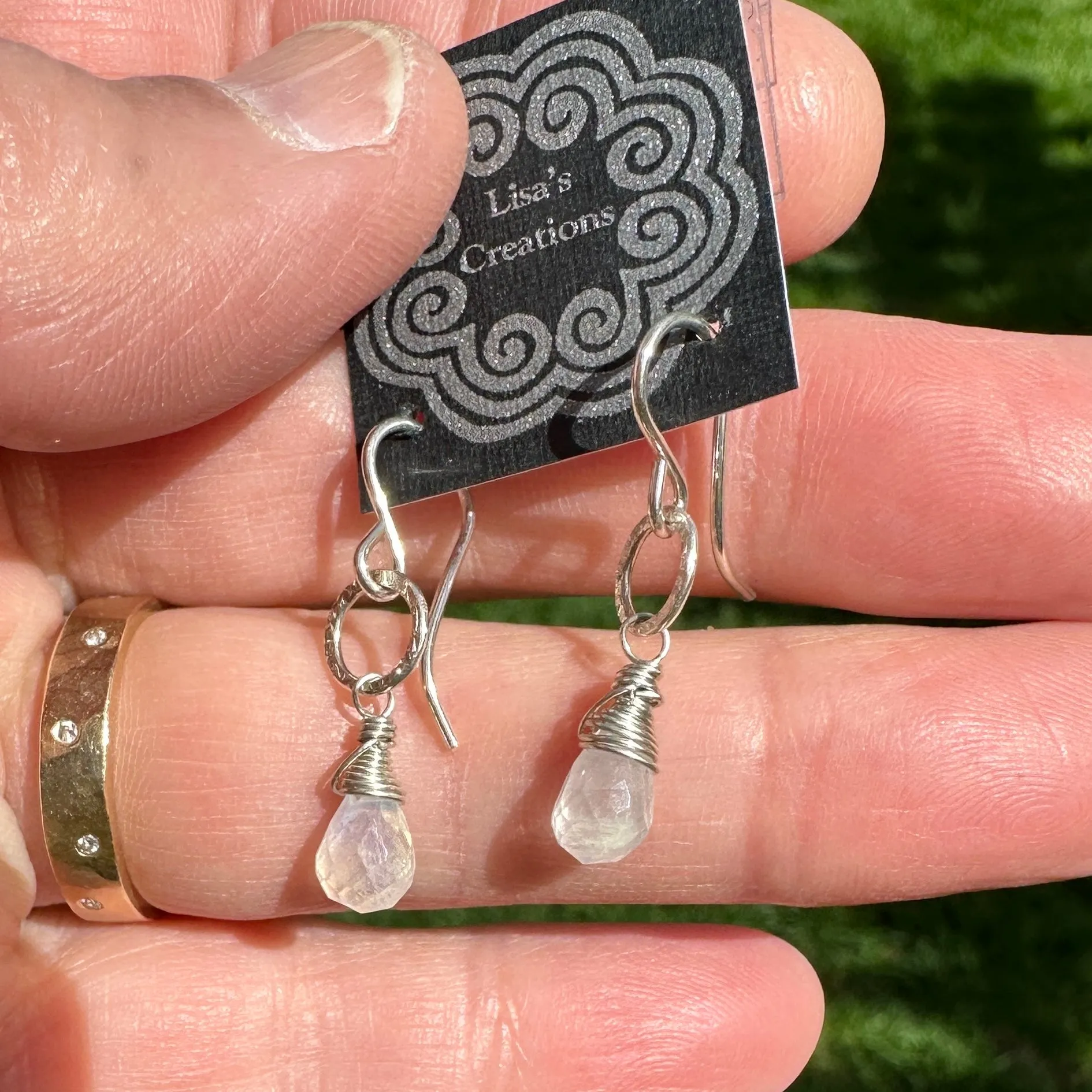 Stone Circle Earrings