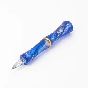 TAKETORI Hazy Moon Series Lapis Lazuli Glass Dip Pen - Glass Studio TooS