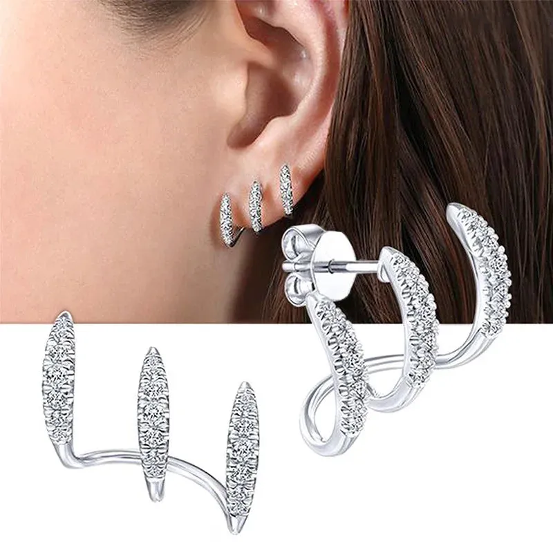 TEEK - Zircon Double-Layer Ear Cuff