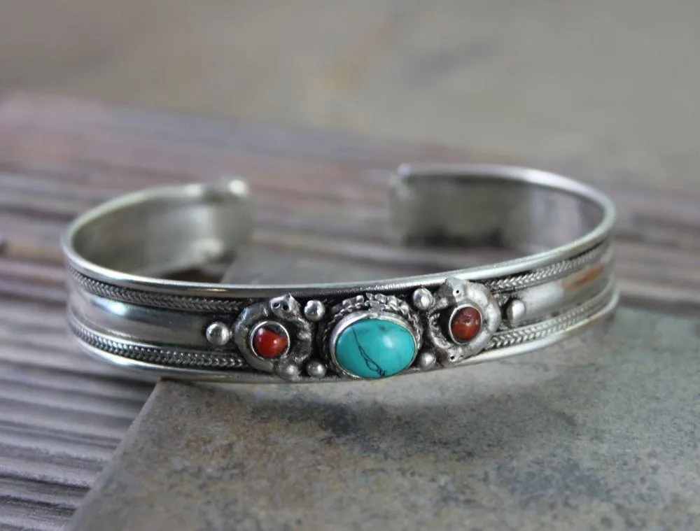 Tibetan Turquoise Stone Bracelet