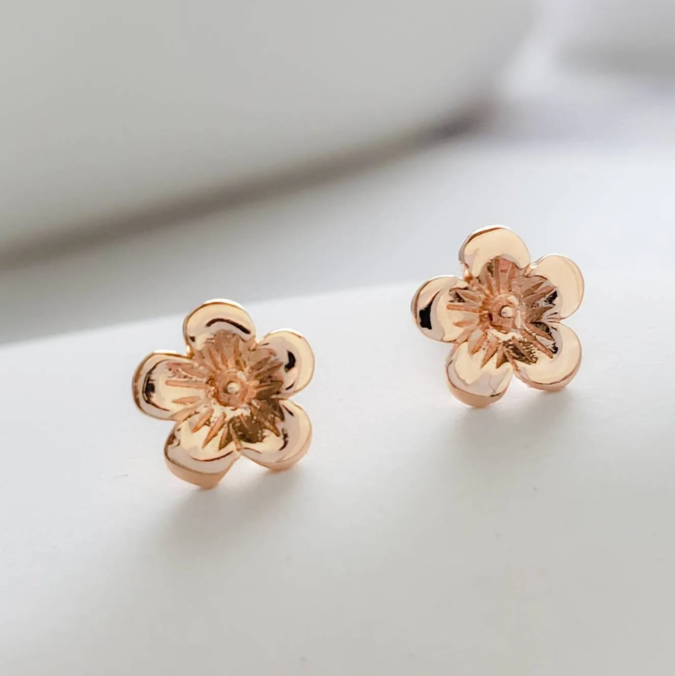 Tiny Cherry Blossom Studs