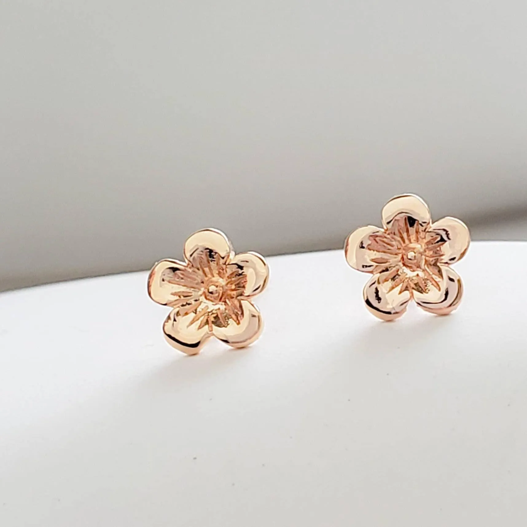 Tiny Cherry Blossom Studs