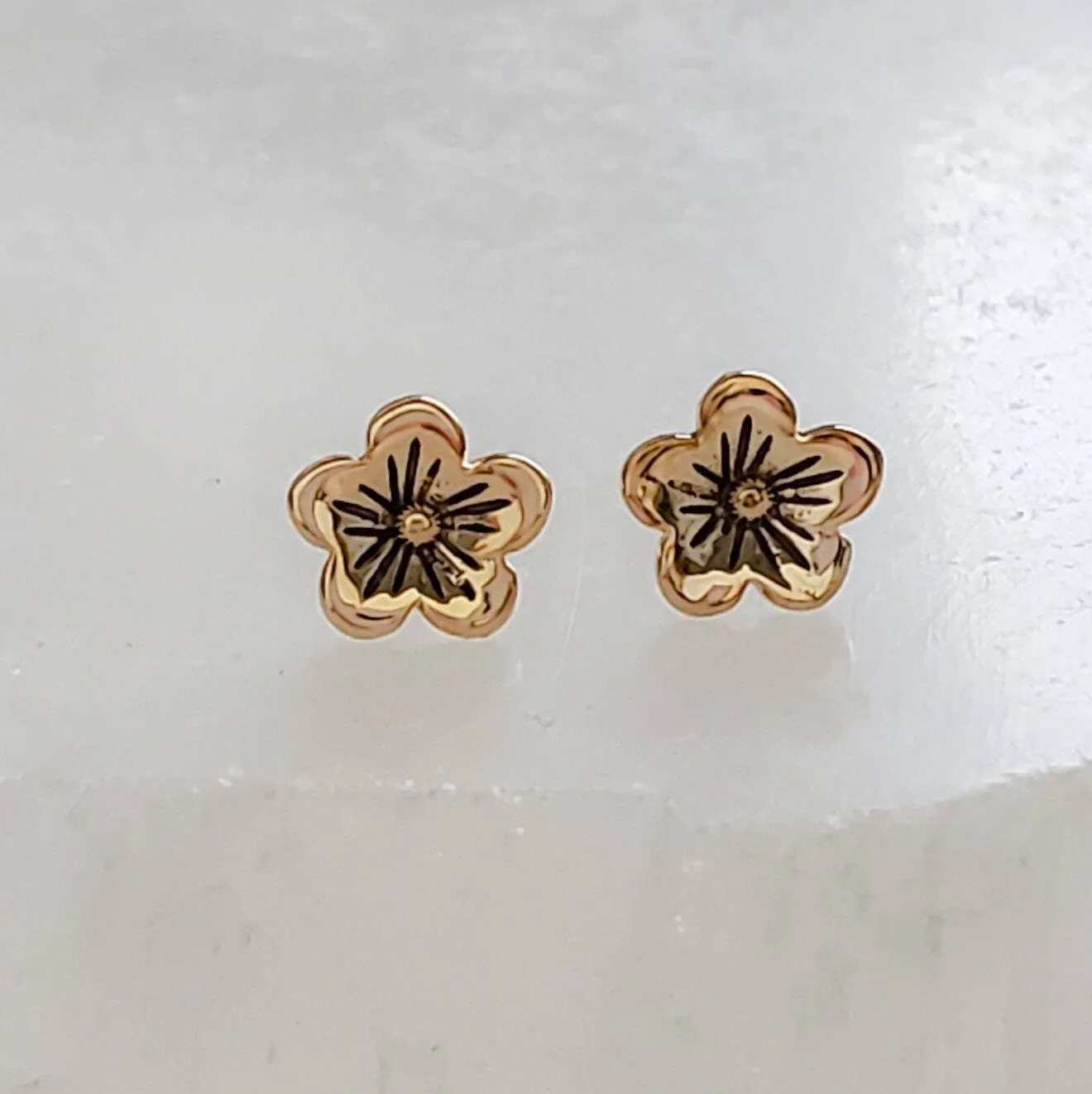 Tiny Cherry Blossom Studs