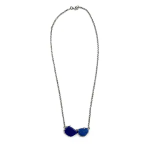 Two Stone Blue Necklace