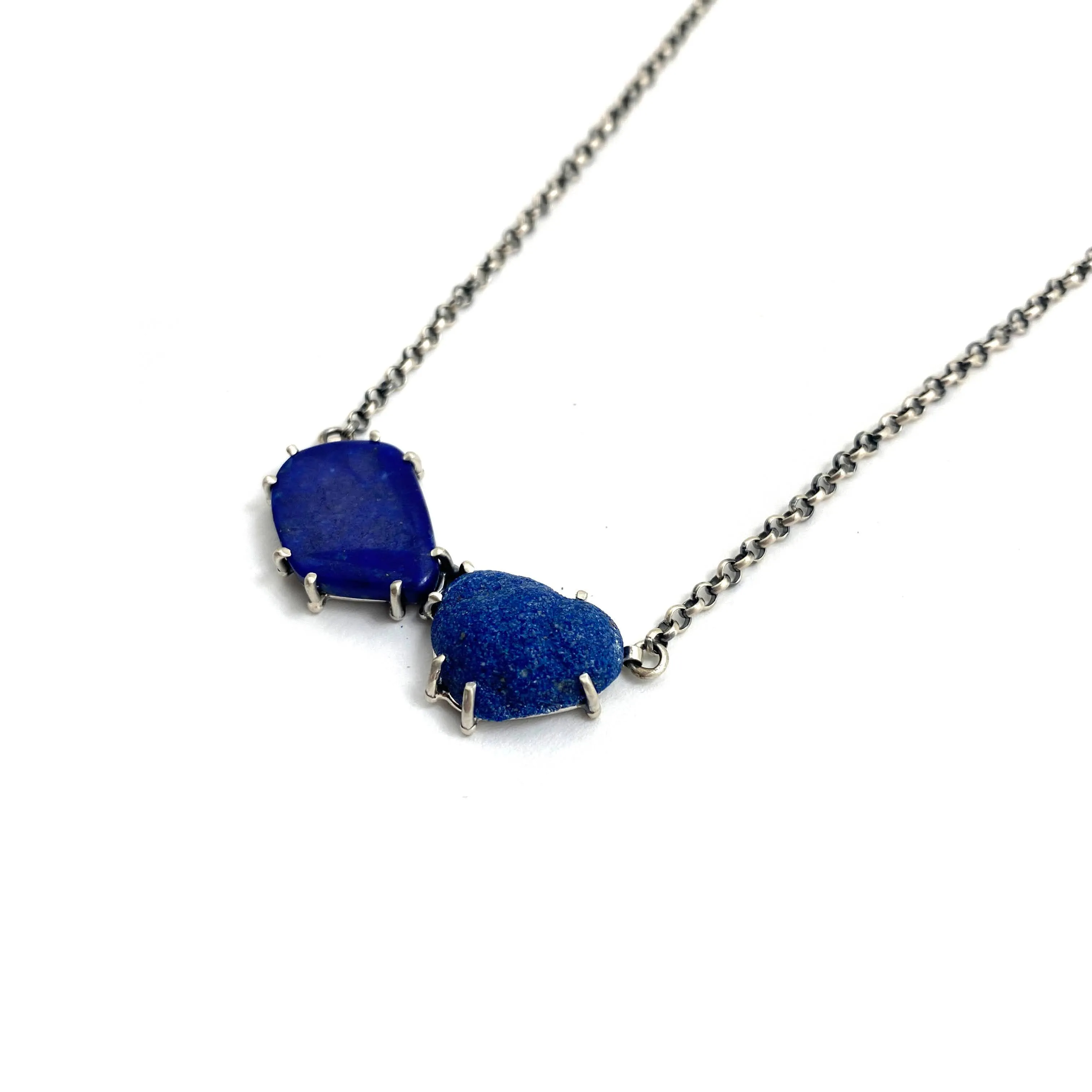 Two Stone Blue Necklace