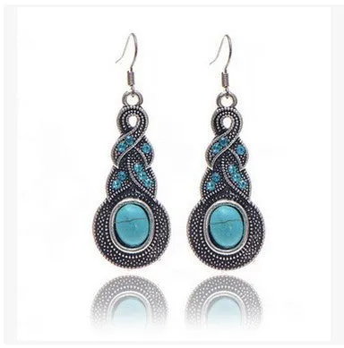 vintage sapphire earrings turquoise