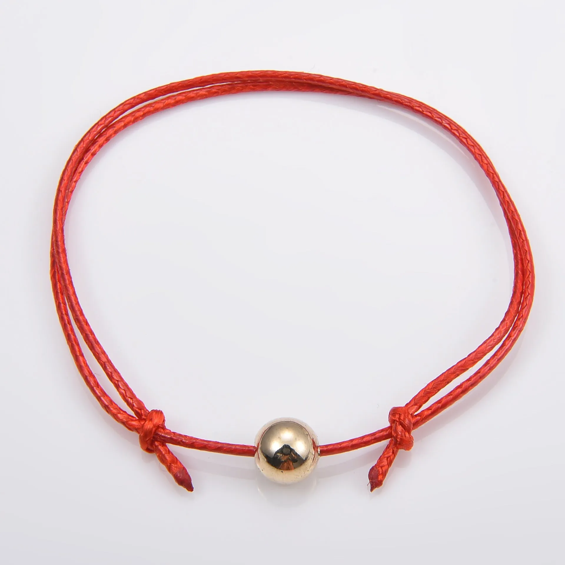 Waterproof Wax Wire Alloy Peach Heart Hand-woven Bracelet For Women