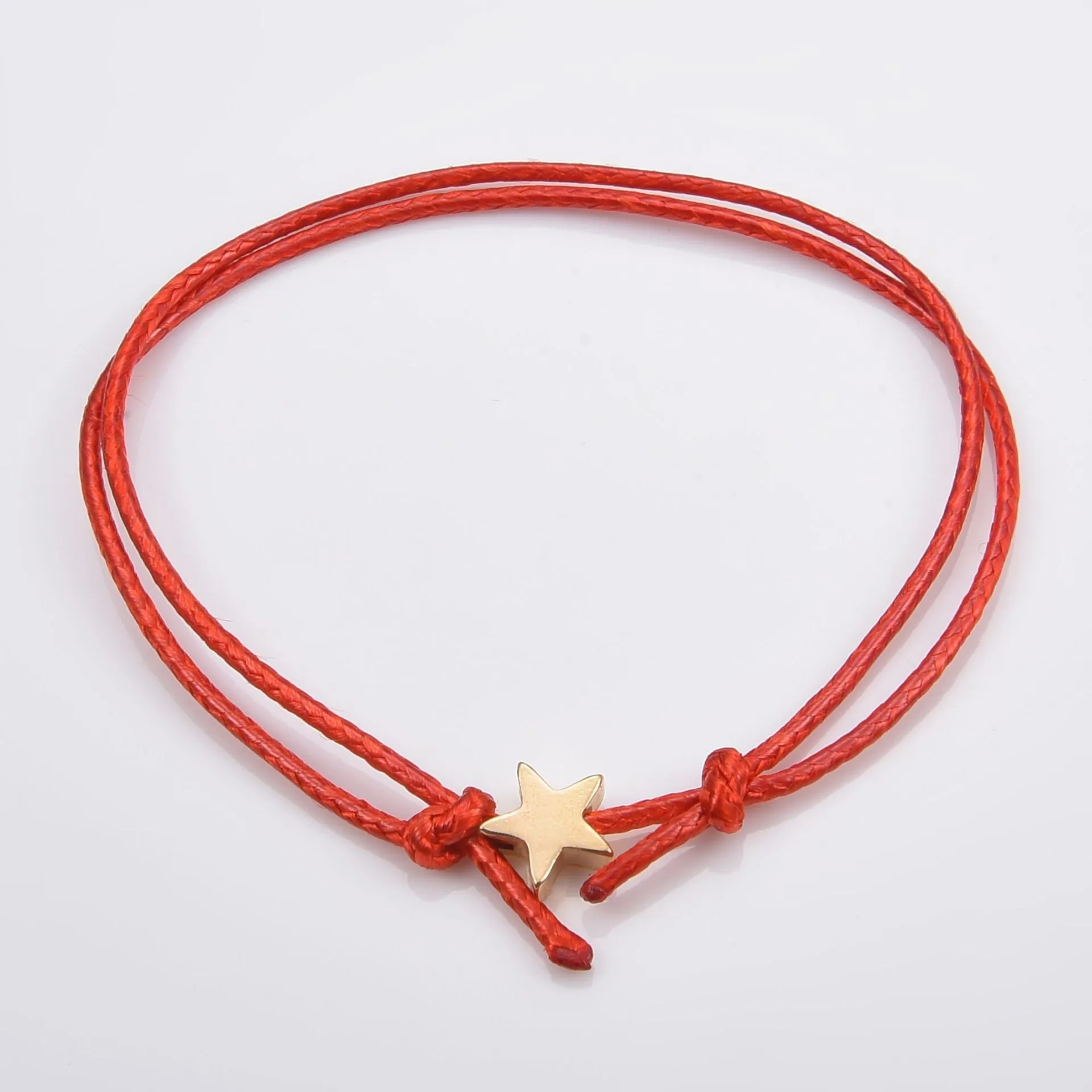 Waterproof Wax Wire Alloy Peach Heart Hand-woven Bracelet For Women