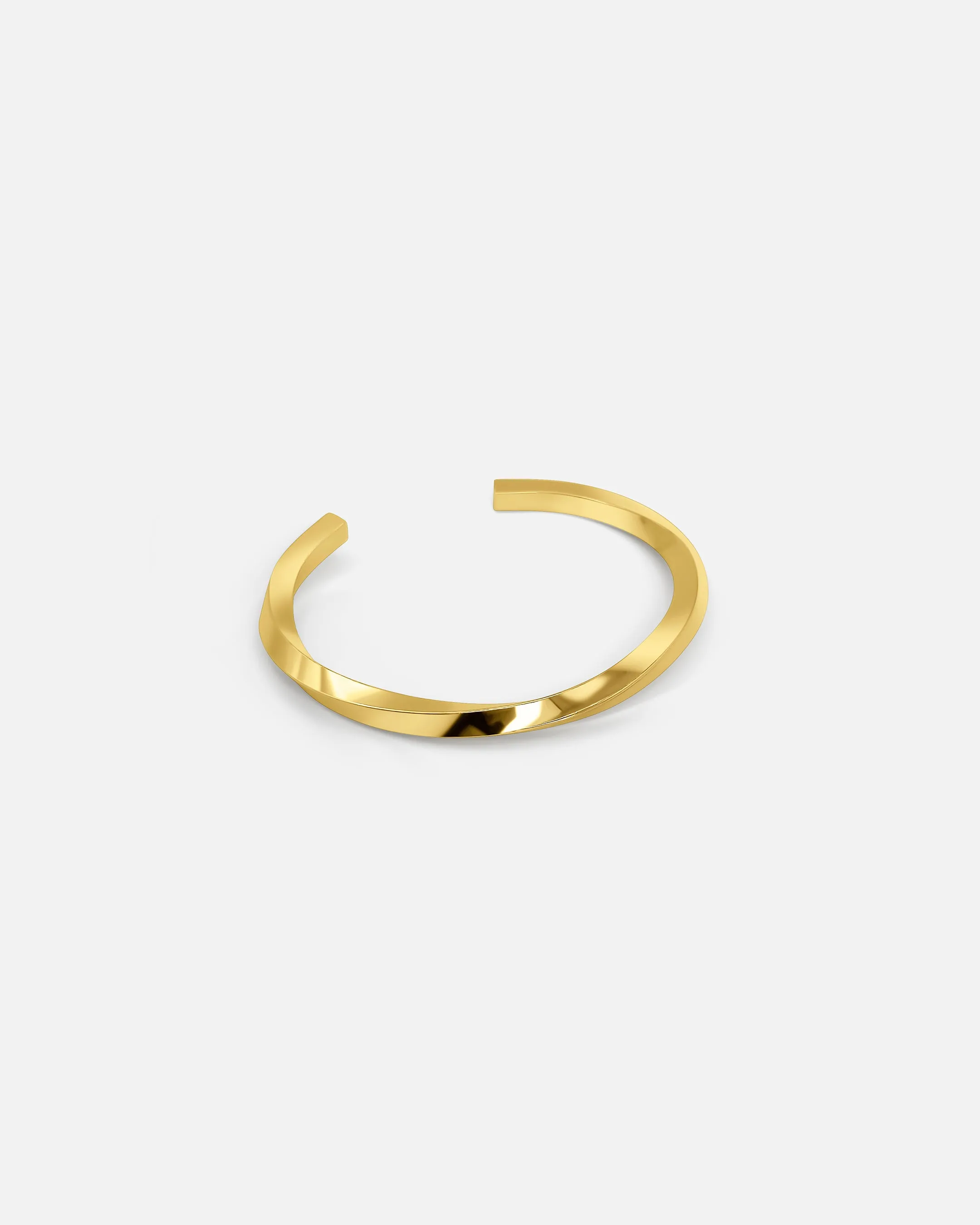 WAVE CUFF BANGLE GOLD