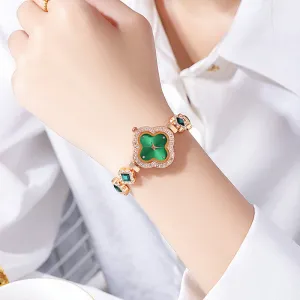 Women's Watches Bracelet Four Leaf Clover Dial Oval Square Round Mini  Waterproof Watch