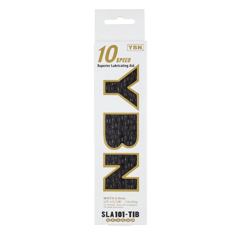 YBN 10sp Ti-Nitride Black Chain SLA101